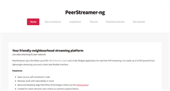 Desktop Screenshot of peerstreamer.org