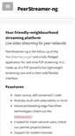 Mobile Screenshot of peerstreamer.org