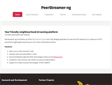 Tablet Screenshot of peerstreamer.org